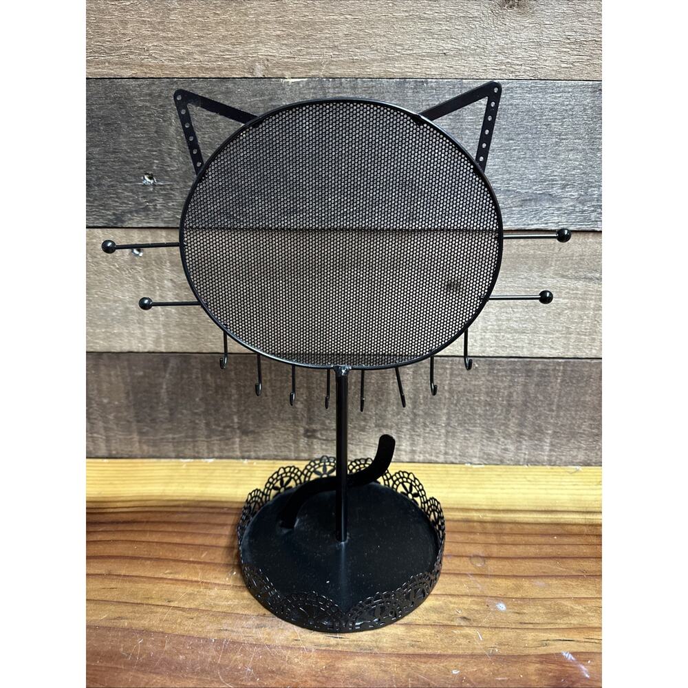 Cat Metal Jewelry Holder 11”